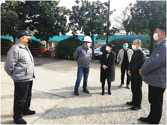 余杭区区长一行临双金公司视察复工情况